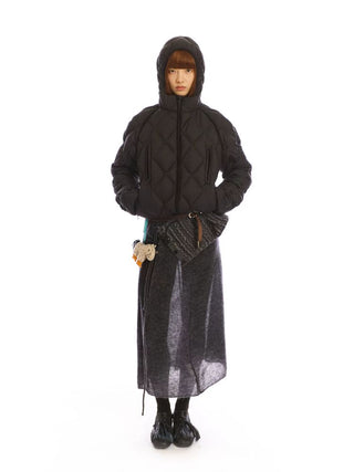 [NeverSeez] Diamond Quilted Down Jacket