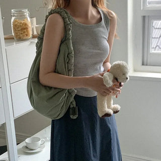 Ribbed sleeveless top