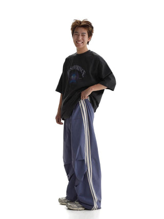 [MASONPRINCE] Side Stripe Parachute Pants