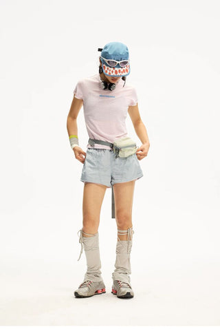 [Monterest] Layered A-Line Running Shorts