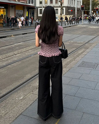 Curved Sage Wide Pants