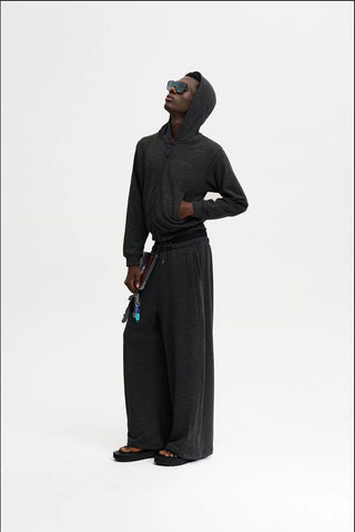 [MASONPRINCE] Nano Fleece Zip-Up Hoodie & Pants Set
