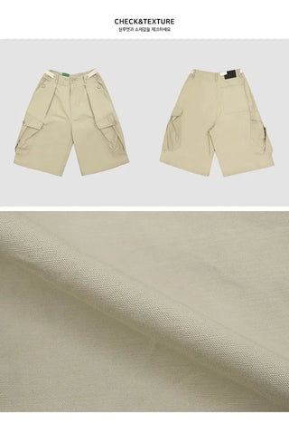 Wide Cargo Bermuda Pants - 2 colors