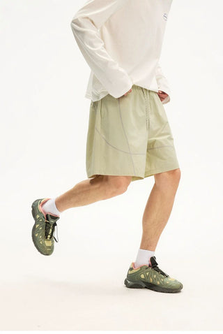 [Monterest] Water Repellent Contrast Stitch Shorts