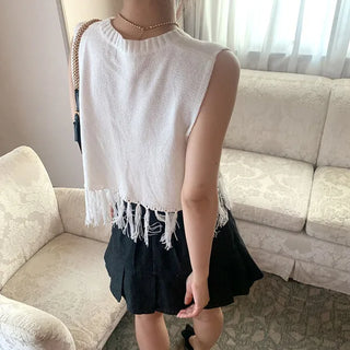 Fringe Sleeveless Knit