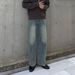 Tinted Washed Denim Pants