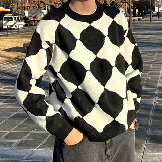 Circle Argyle Knit
