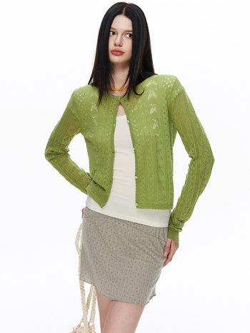 [NECY] Blossom Open Walk Knit Cardigan (2color)
