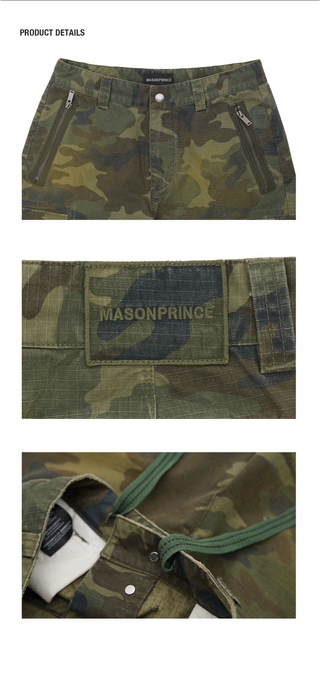 [MASONPRINCE] Camouflage Cargo Pants