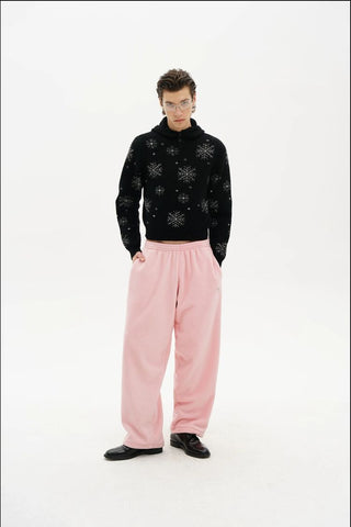 [MASONPRINCE] Snowflake Jacquard Wool Blend Sweater