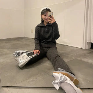 Big Ribbon Flat Shoes