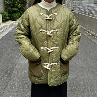 Quilted duffel down coat
