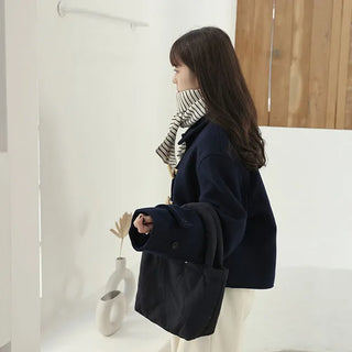 Wool double duffel coat