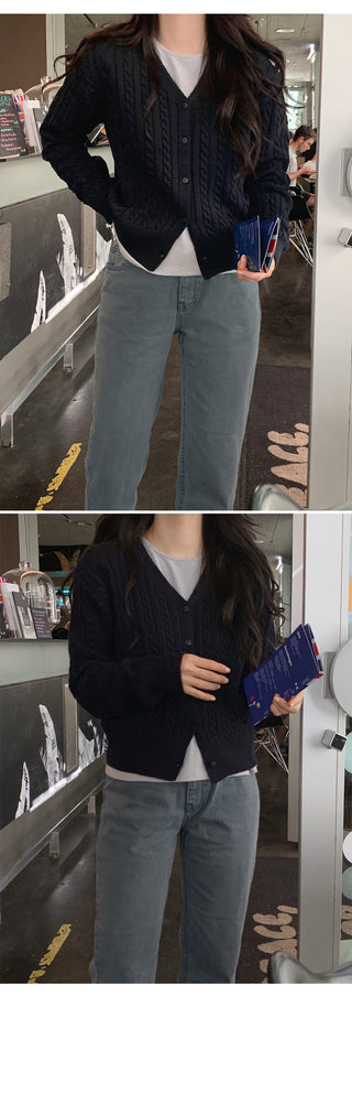 Cable Cardigan - 4 colors
