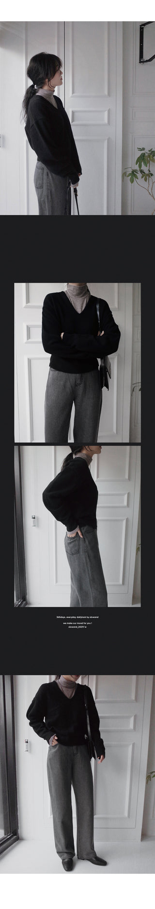 (Over 30,000 sold) Basic Turtleneck T-Shirt - 10 colors