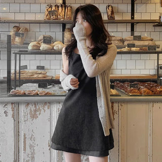 Matte layered dress