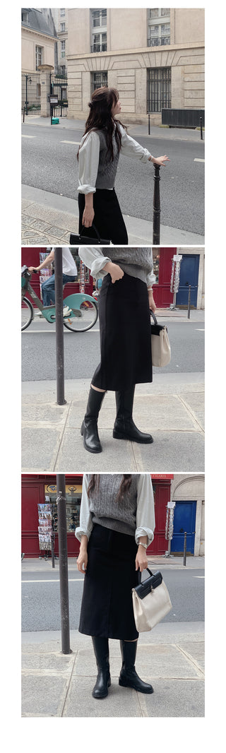 Cable knit vest - 4 colors