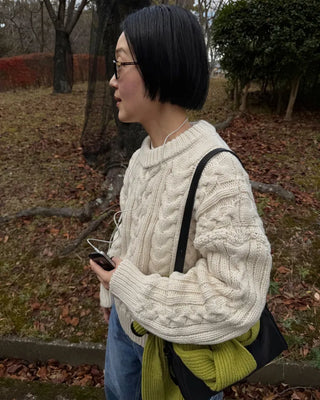 Cable Knit Crew Neck