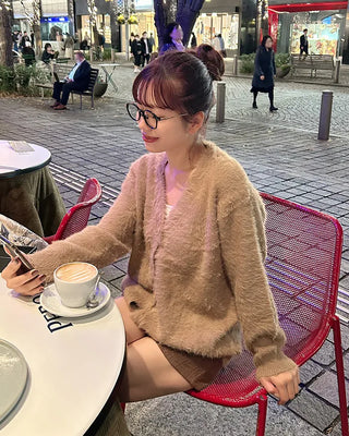 Oversized Fur Cardigan
