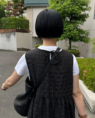 Embossed long dress