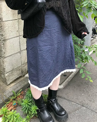 Layered midi skirt