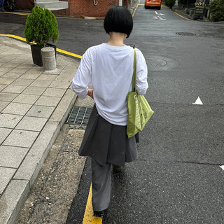 Round Boxy Long-Sleeve T-Shirt