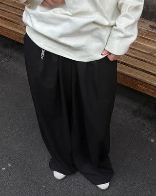 Pintuck slacks