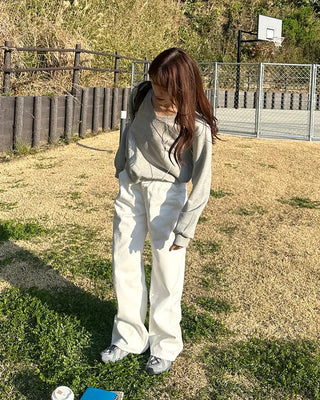 Cotton wide-leg pants
