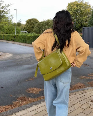 Oversized suede blouson