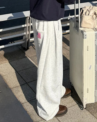 American Flag Patch Sweatpants