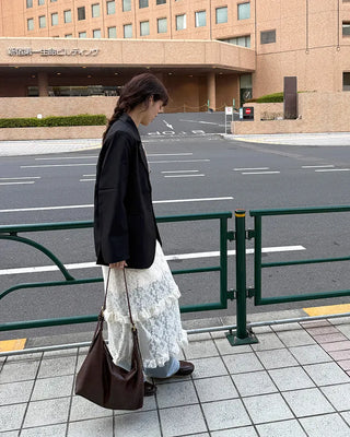 Lace long skirt
