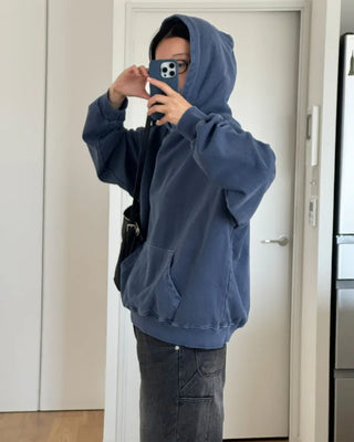 Colored pullover hoodie