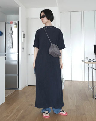 Summer pleated long dress