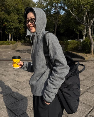 Balaclava Waffle Hoodie