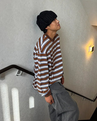 Pigment Border Long T-Shirt