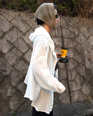 Loose-fit hoodie shirt