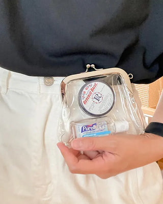 mini mini clear pouch