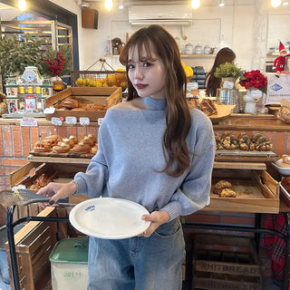Asymmetrical Turtleneck Knit