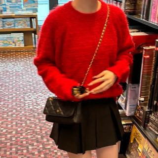 Simple raglan knit