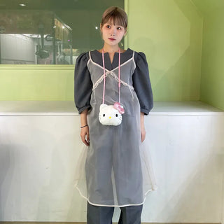 See-through layered dress