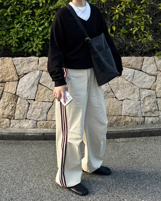 Line detail easy pants
