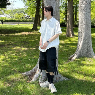 (Unisex) Oversized Short-Sleeve Shirt