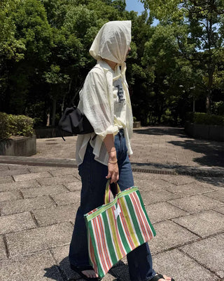 Organza Stripe Sheer Shirt