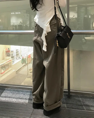 Balloon Fit Cotton Pants