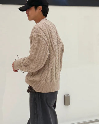 Cable knit sweater