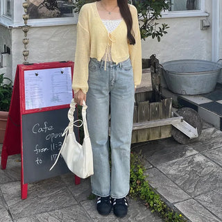 Shirring Strap Square Bag