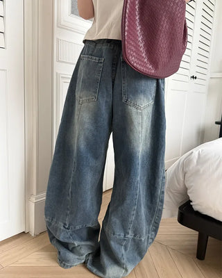 Washed Curved Denim