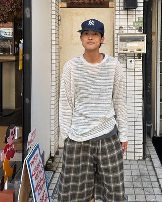 Striped Mesh Knit