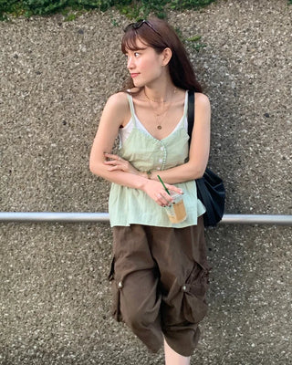 Lace camisole blouse