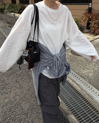 Oversized sheer t-shirt
